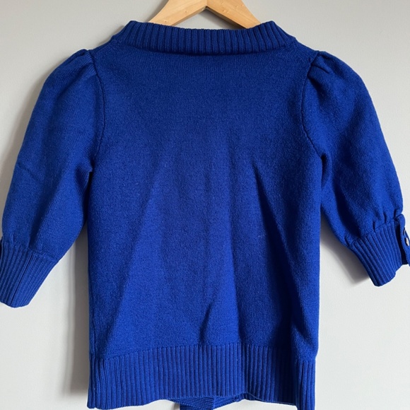Club Monaco royal blue merino wool cardigan size S - Picture 3 of 5